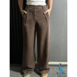 شلوار سیلک سوپر بگ قهوه ای