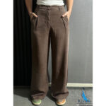 شلوار سیلک سوپر بگ قهوه ای