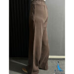 شلوار سیلک سوپر بگ قهوه ای