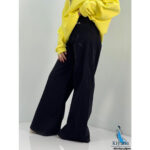 شلوار جین شافل مشکی سایز بزرگ