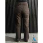 شلوار نیم بگ کتان قهوه ای (1790) - Image 3