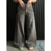 شلوار شافل بگ تینت قهوه ای (1793)