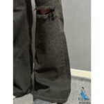 شلوار فلر بگ کتان : چریکی زانو زاپ (1809) - Image 4