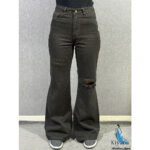 شلوار فلر بگ کتان : چریکی زانو زاپ (1809)