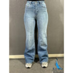 شلوار فلر بگ ابی روشن