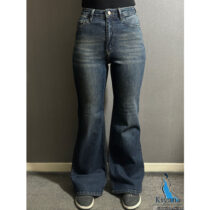 شلوار فلر بگ:آبی تیره (1813)