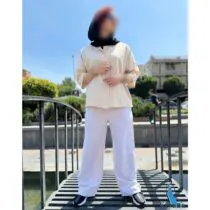 شومیز لینن دخترانه خنک کوتاه بوتیک کیانا
