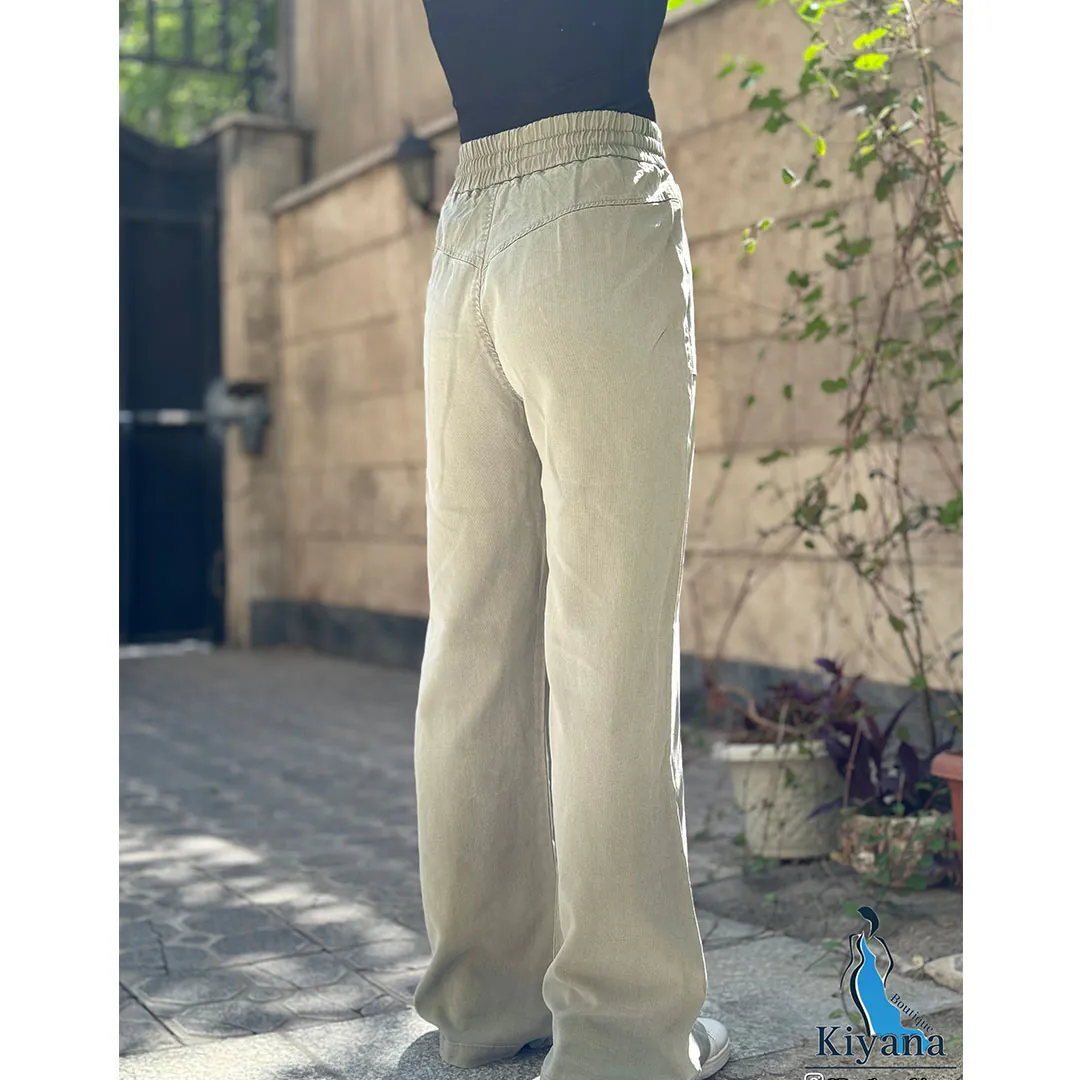شلوار بگ پارچه سیلک ترک