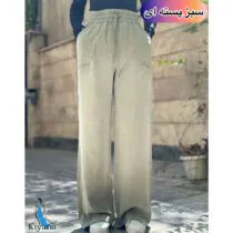 شلوار بگ پارچه سیلک ترک
