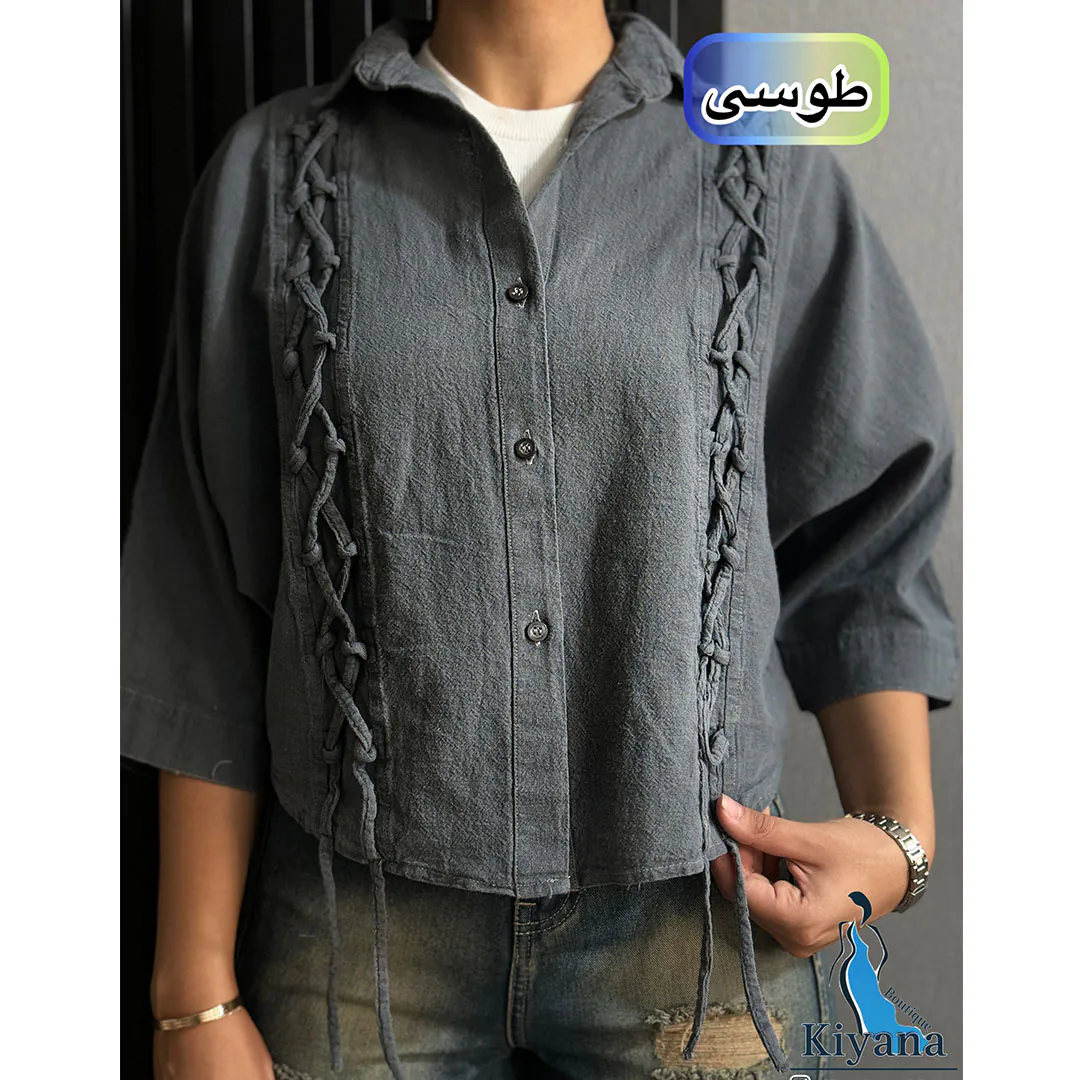 شومیز لینن دخترانه بوتیک کیانا